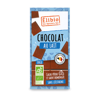Chocolat au Lait   ELIBIO 100G