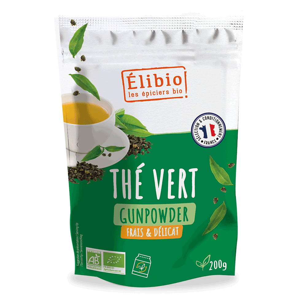 Thé vert Gunpowder ELIBIO 200 G
