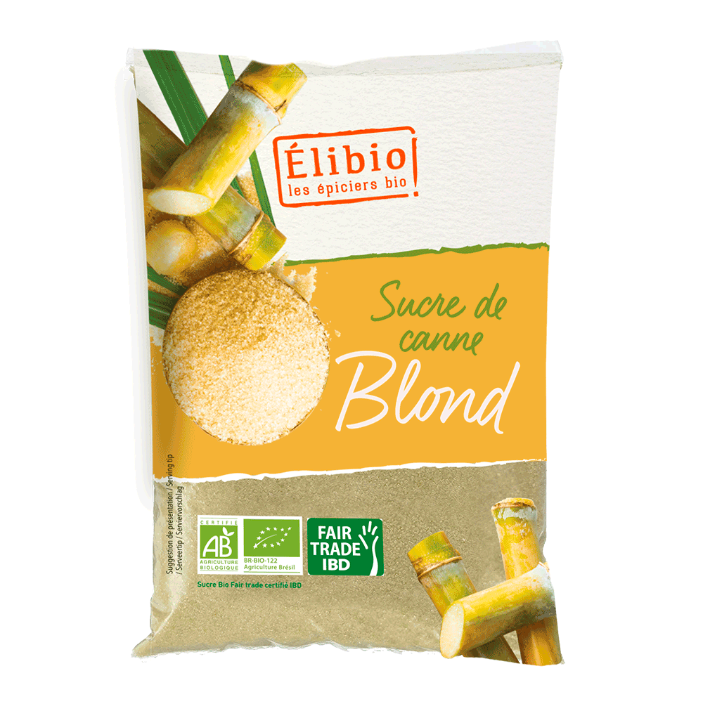 Sucre Blond de Canne  ELIBIO 1KG