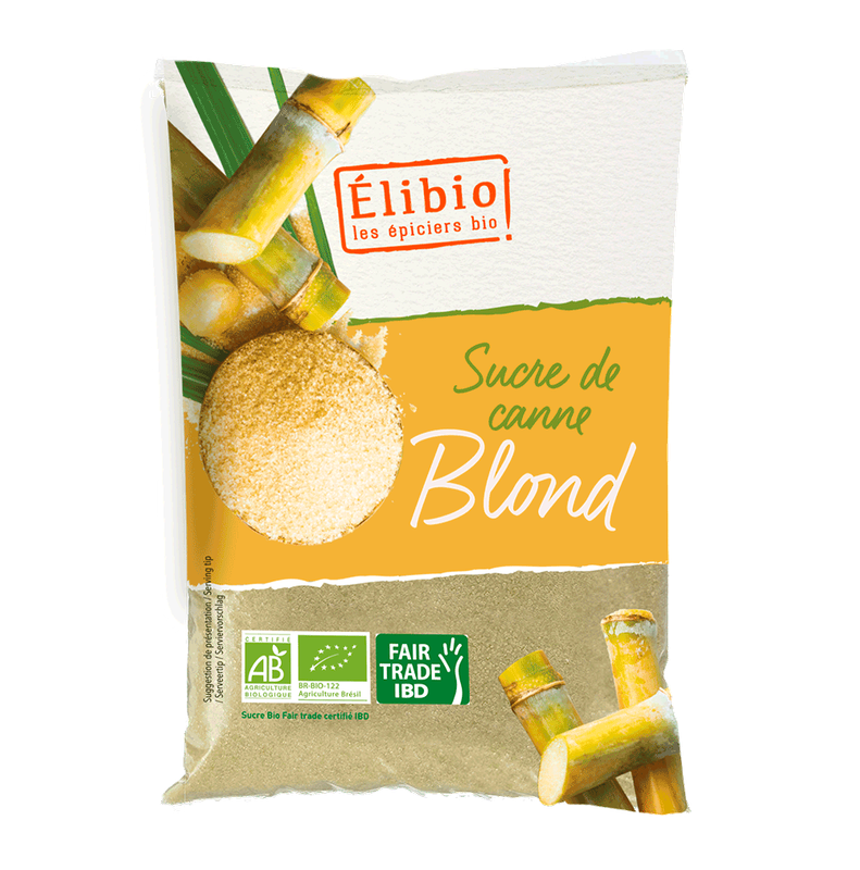 Sucre Blond de Canne  ELIBIO 1KG