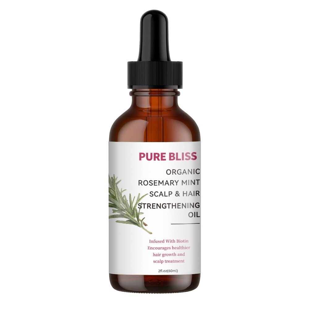 PURE BLISS ORGANIC ROSEMARY MINT SCALP &amp; HAIR STRENGTHENING OIL