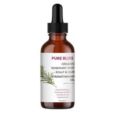 PURE BLISS ORGANIC ROSEMARY MINT SCALP &amp; HAIR STRENGTHENING OIL