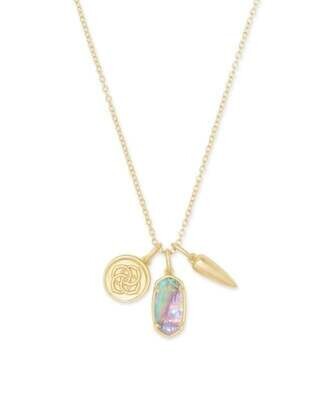 Dira Coin Charm Necklace 