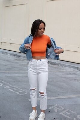 Hard to Ignore Ribbed Crop Top