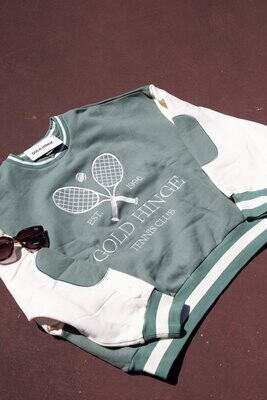Gold Hinge Tennis Club Patch Sweatshirt