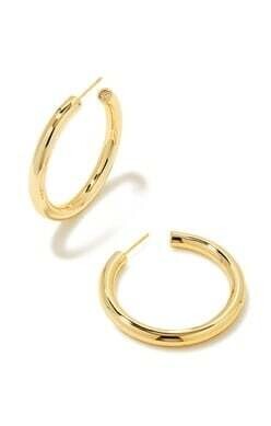 Colette Lg Hoop Earring , Color: GOLD METAL