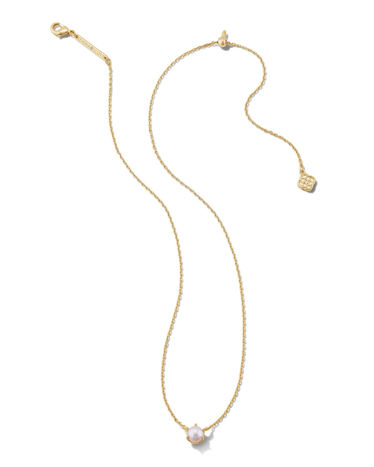 Ashton Pearl Pendant Necklace , Color: GOLD, Size: WHITE PEARL