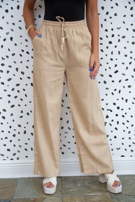 Backyard Hangout Linen Pants