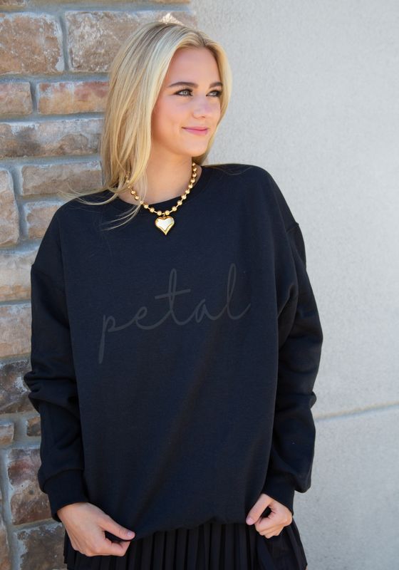 PETAL Puff Letter Sweatshirt