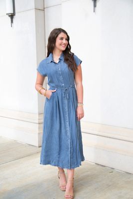 Sweet Daybreak Button Down Dress