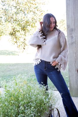 Picnic Date Multi Texture Sweater