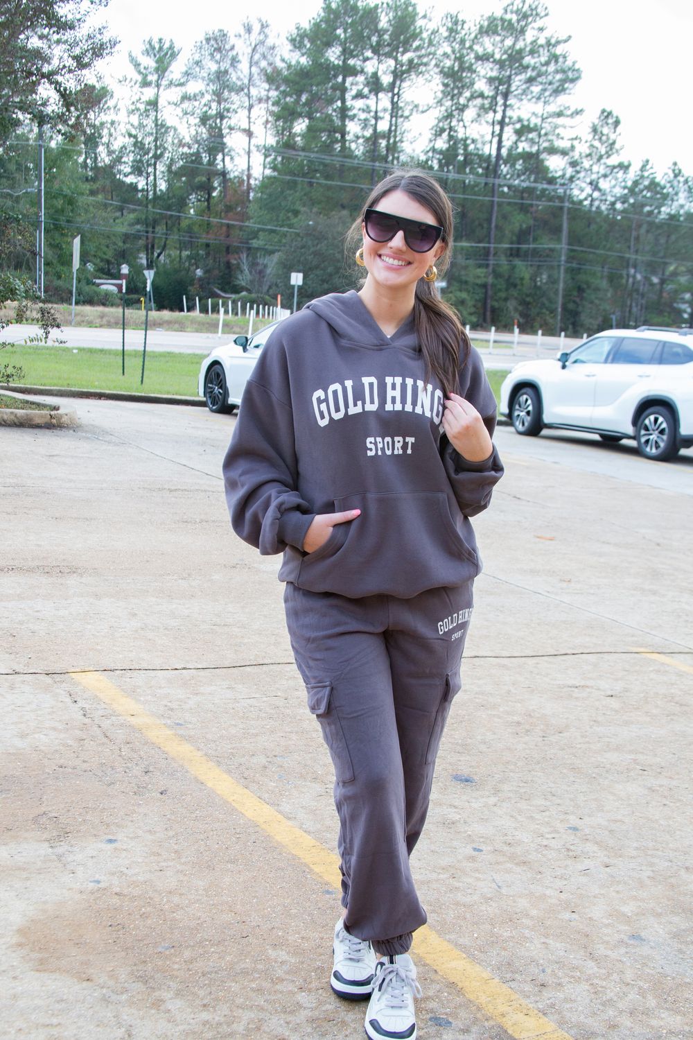 Gold Hinge Cargo Jogger Sweatpants