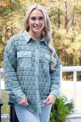 Autumn Bliss Oversized Quilted Shacket