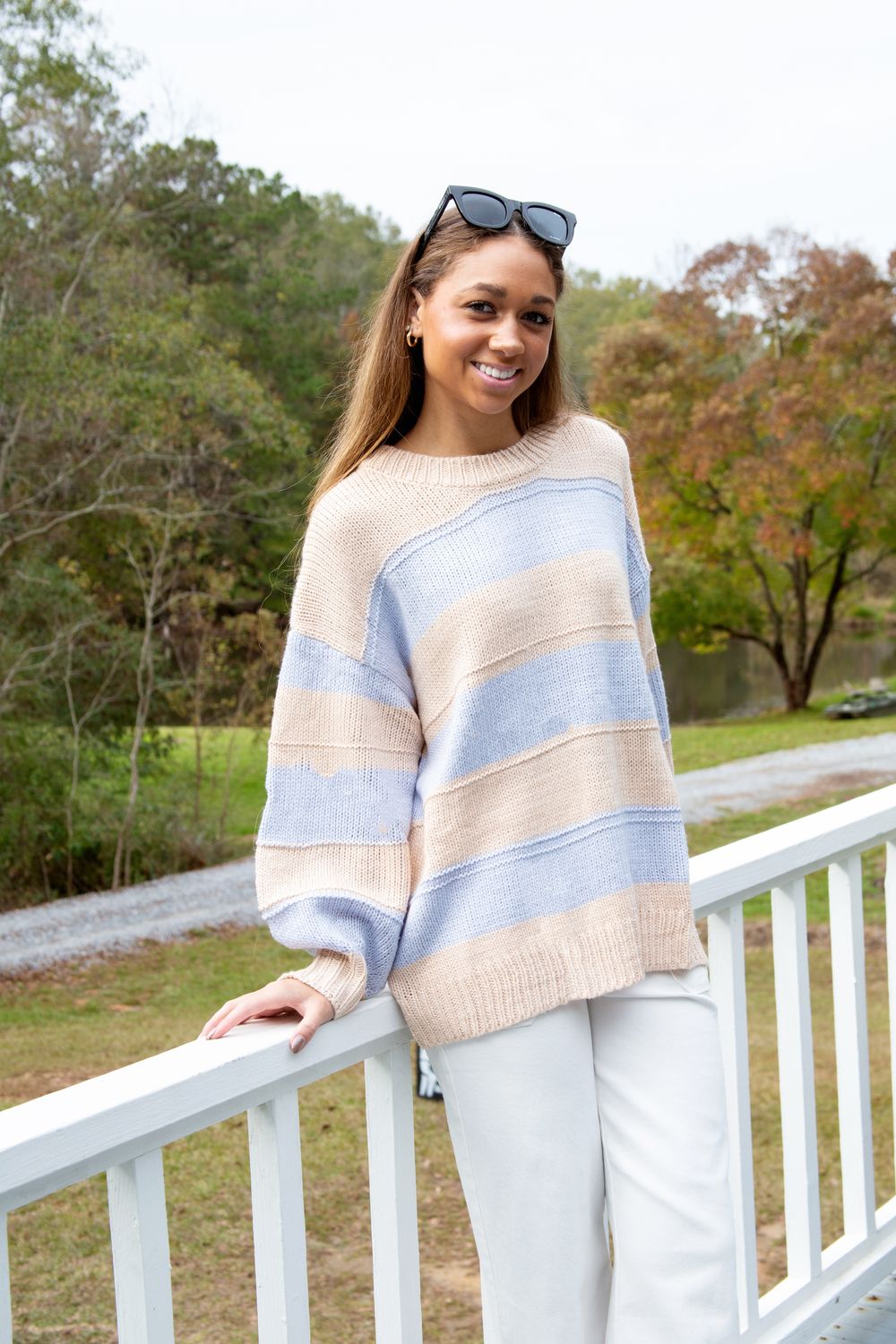 Atumn Allure Chunky Striped Sweater