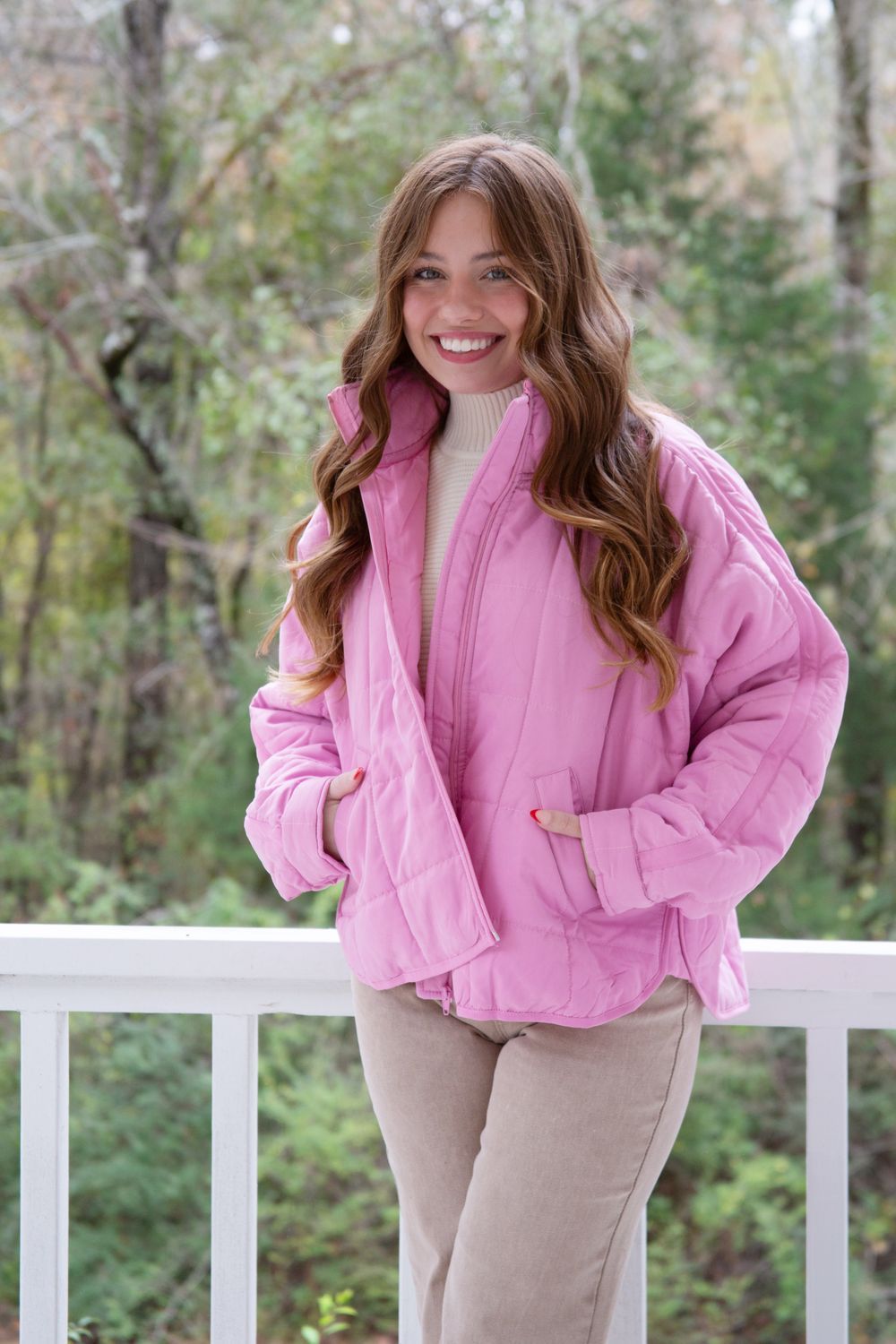 Take You Up Quilted Puffer Jacket