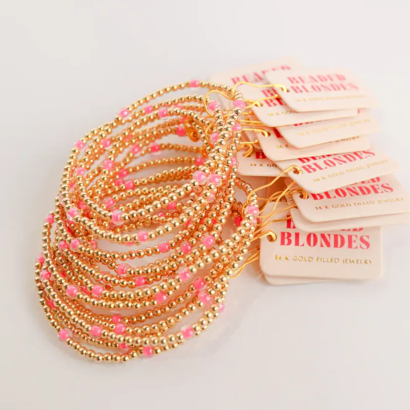 Petite Hot Pink Poppi Bracelet 6.25