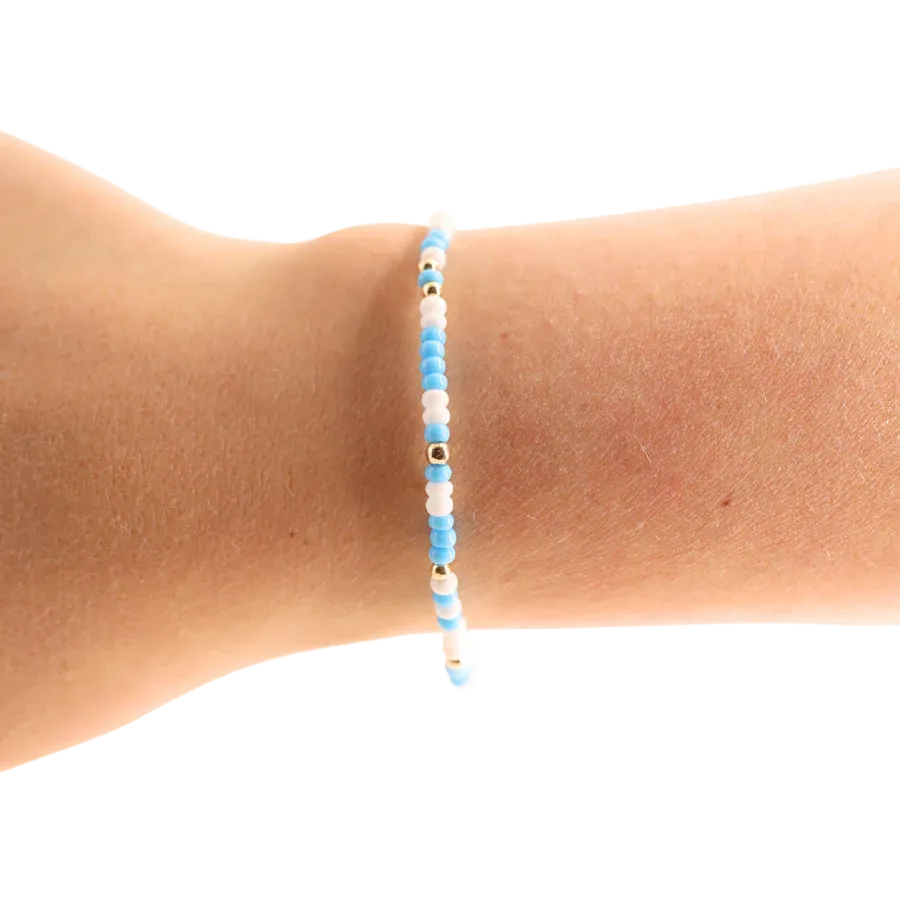 Blue &amp; White Sprinkle Bracelet