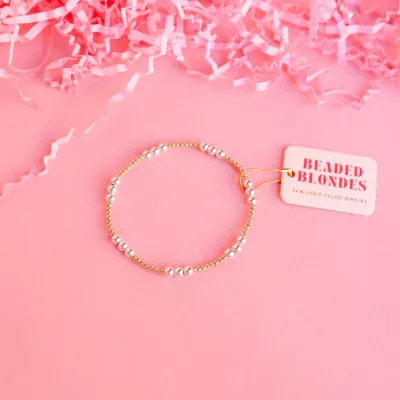 ILY Mixed Metal Bracelet 6.75
