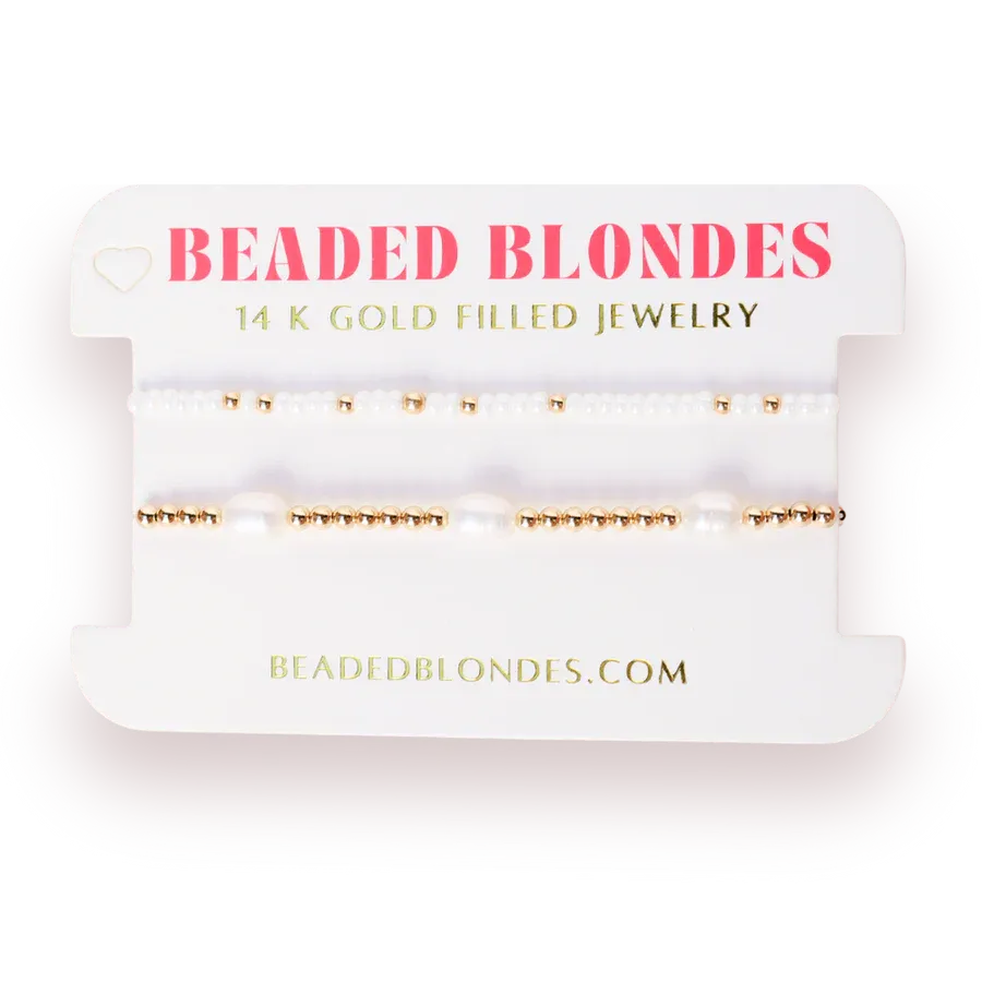 Poppi Pearl Luster Bracelet Stack