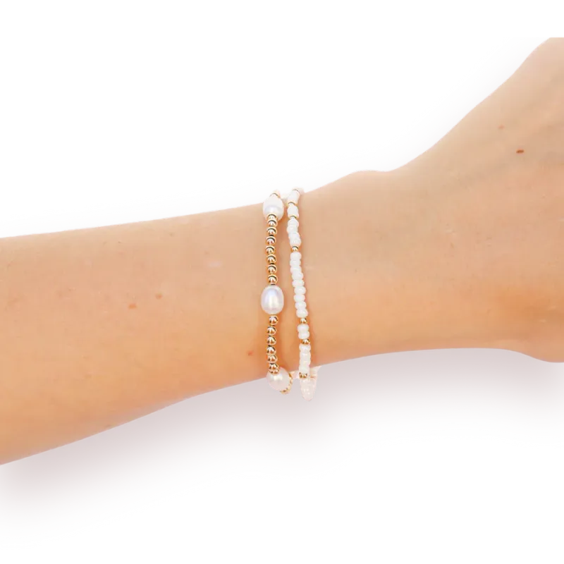 Poppi Pearl Luster Bracelet Stack