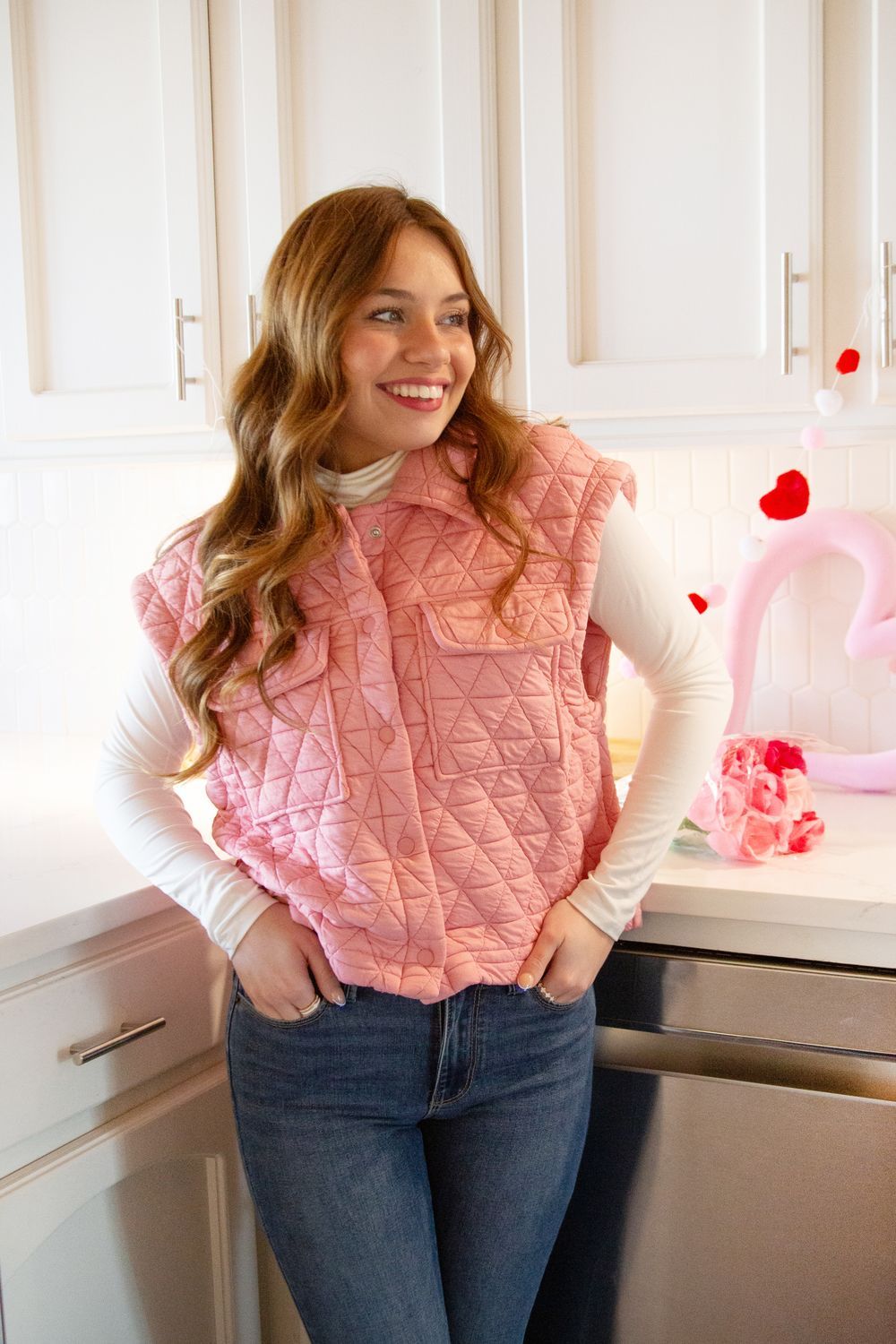 Heart in the Hamptons Triangle Quilt Knit Vest