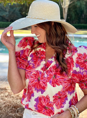 Cassie Pearl Hat NATURAL