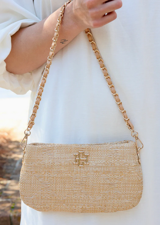 Livi Crossbody NATURAL LATTICE TAN