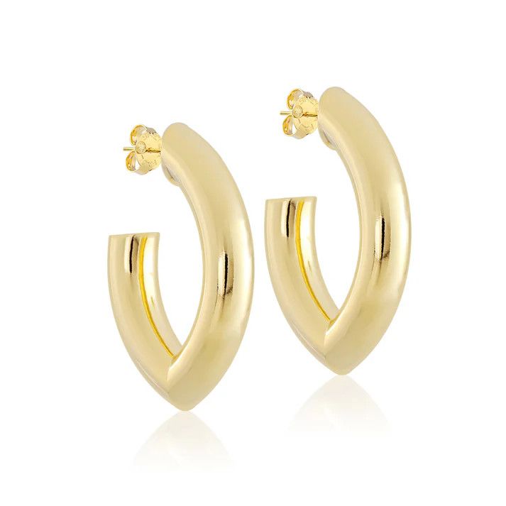 Stare Hoop , Color: SHINY GOLD