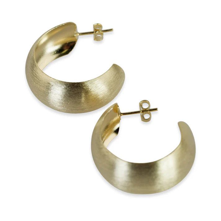 Monica Hoop , Color: BRUSHED GOLD