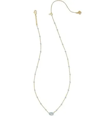 Mini Elisa Enamel Frame Pendant Necklace 