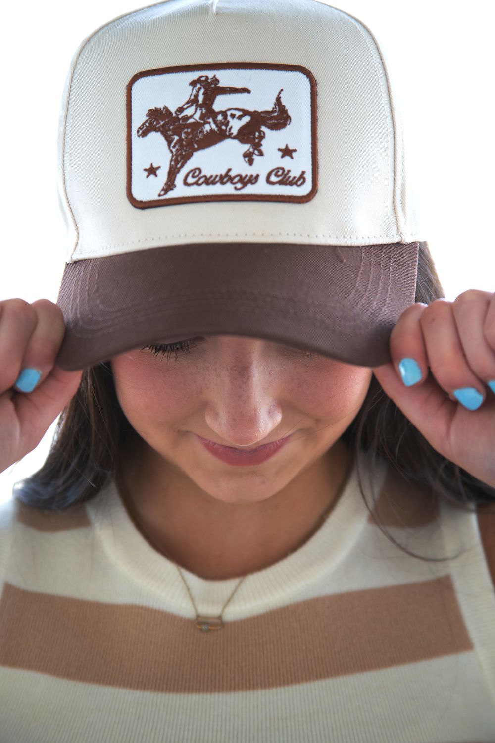 Cowboys Club Trucker Hat BROWN