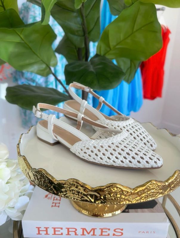 Woven Slingback Flat