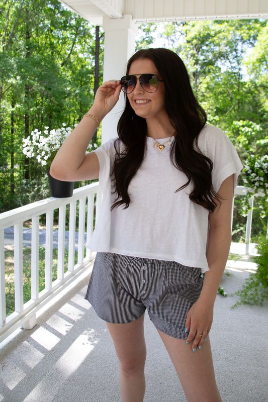 Keep it Moving Cotton Slub Open Back Top