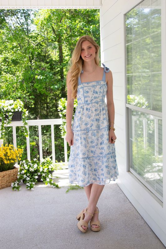 Open Ocean  Floral Printed Maxi Dress