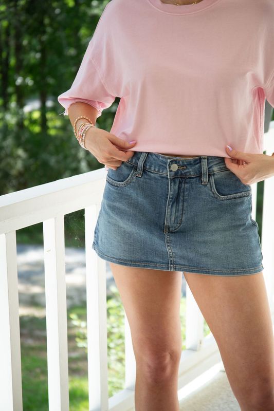 Back in Love Denim Skort