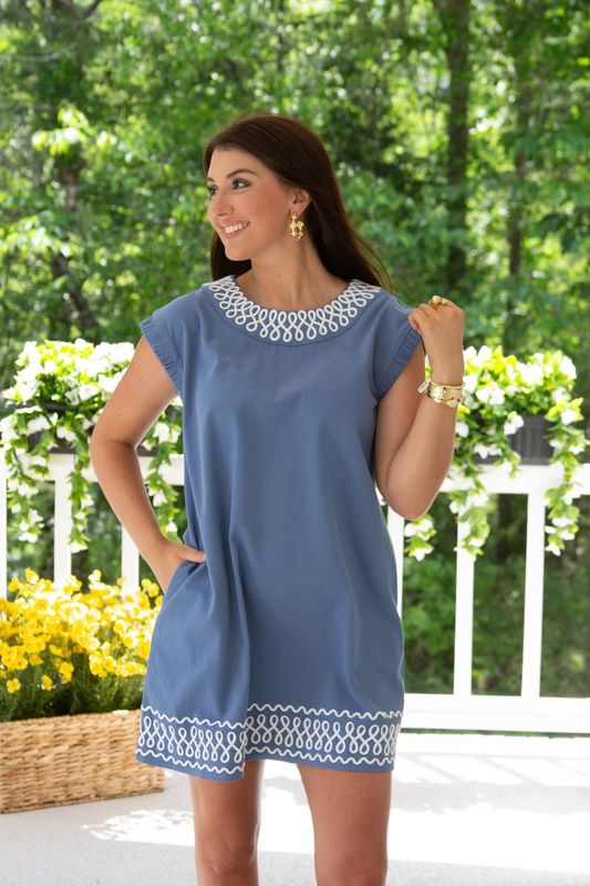 Veronica Vacay Edge Trim Detail Dress