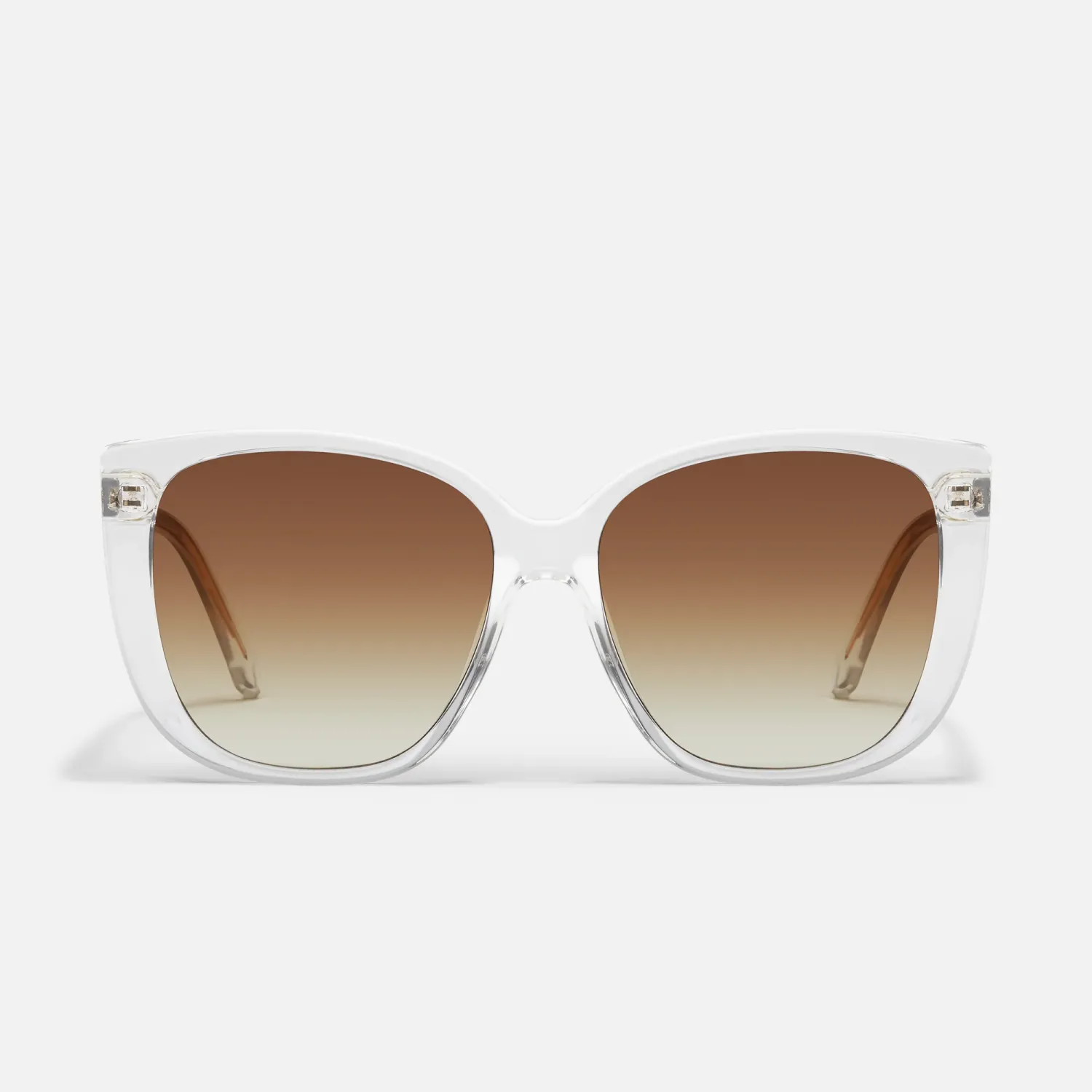 QUAY Ever After Sunglasses CLEAR/SEPIA
