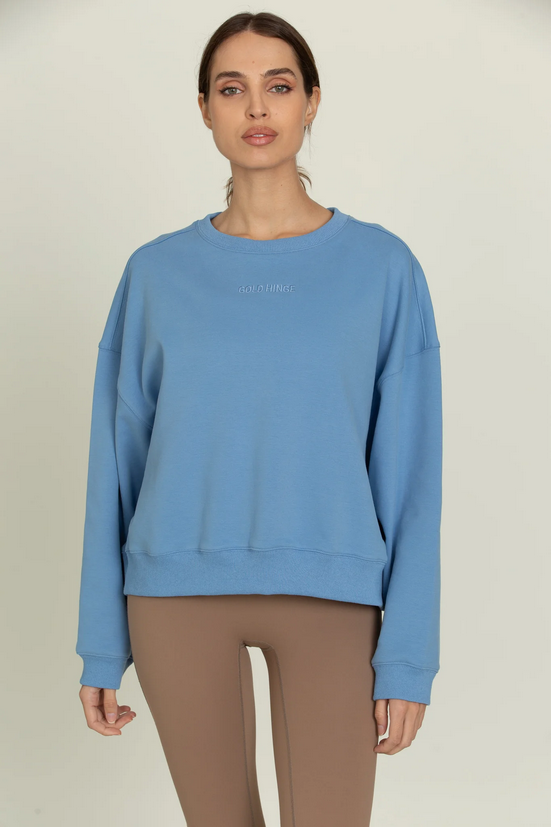 Gold Hinge Oversized Crew