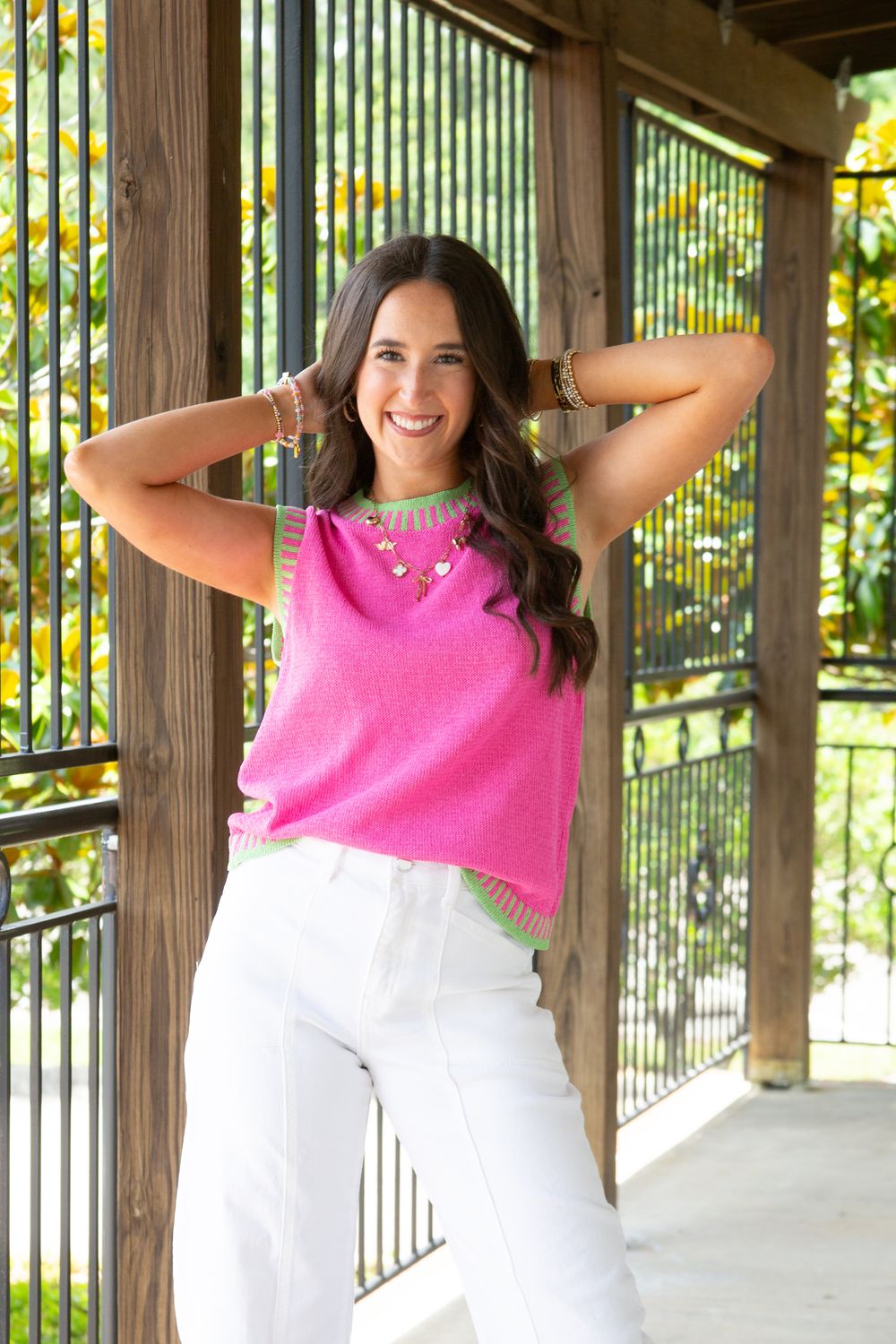 Wildest Dreams Color Block Sleeveless Knit Top
