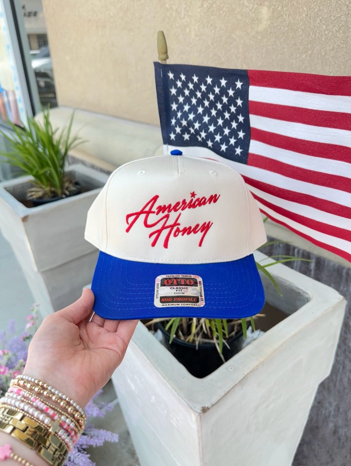 American Honey Trucker Hat BLUE