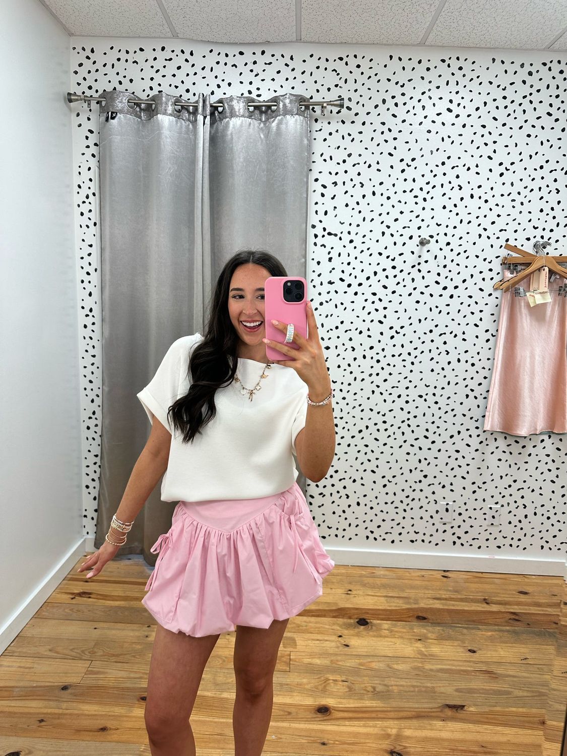 Piece by Peace Bubble Ribbon Bow Skort