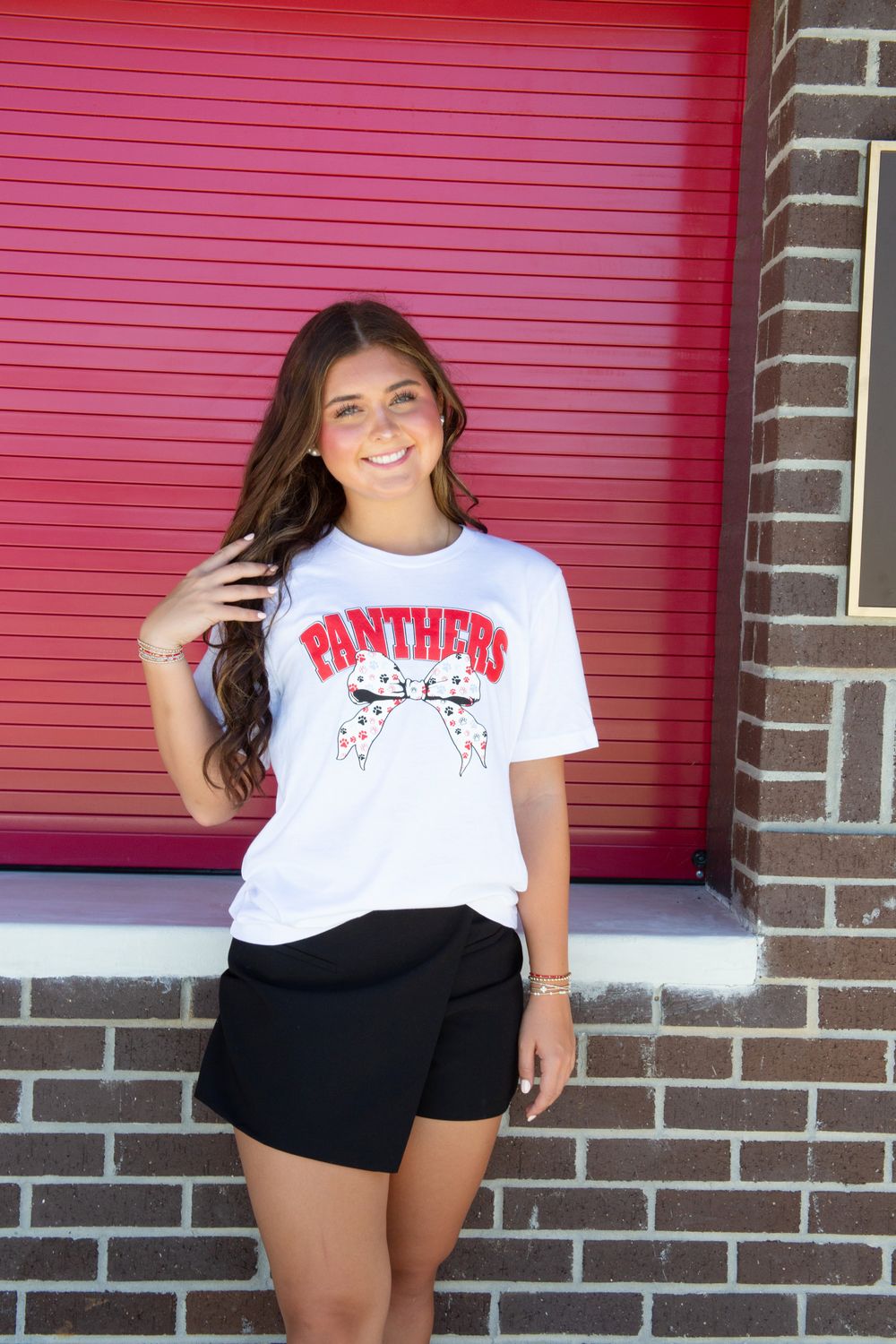 Panthers Paw Bow Graphic Tee