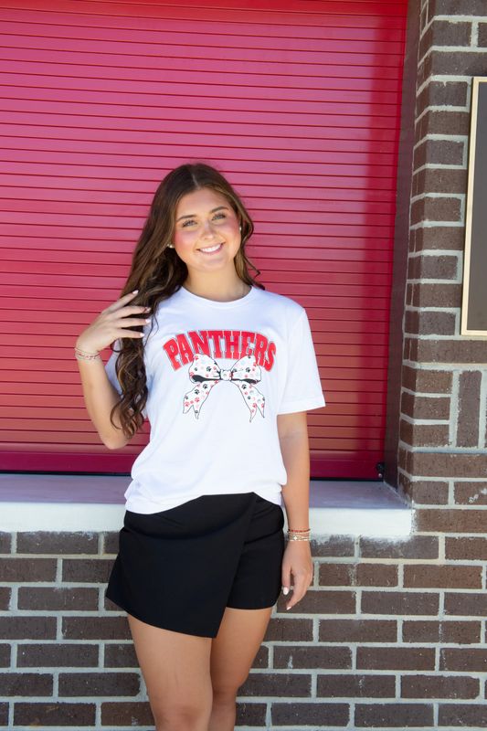 Panthers Paw Bow Graphic Tee