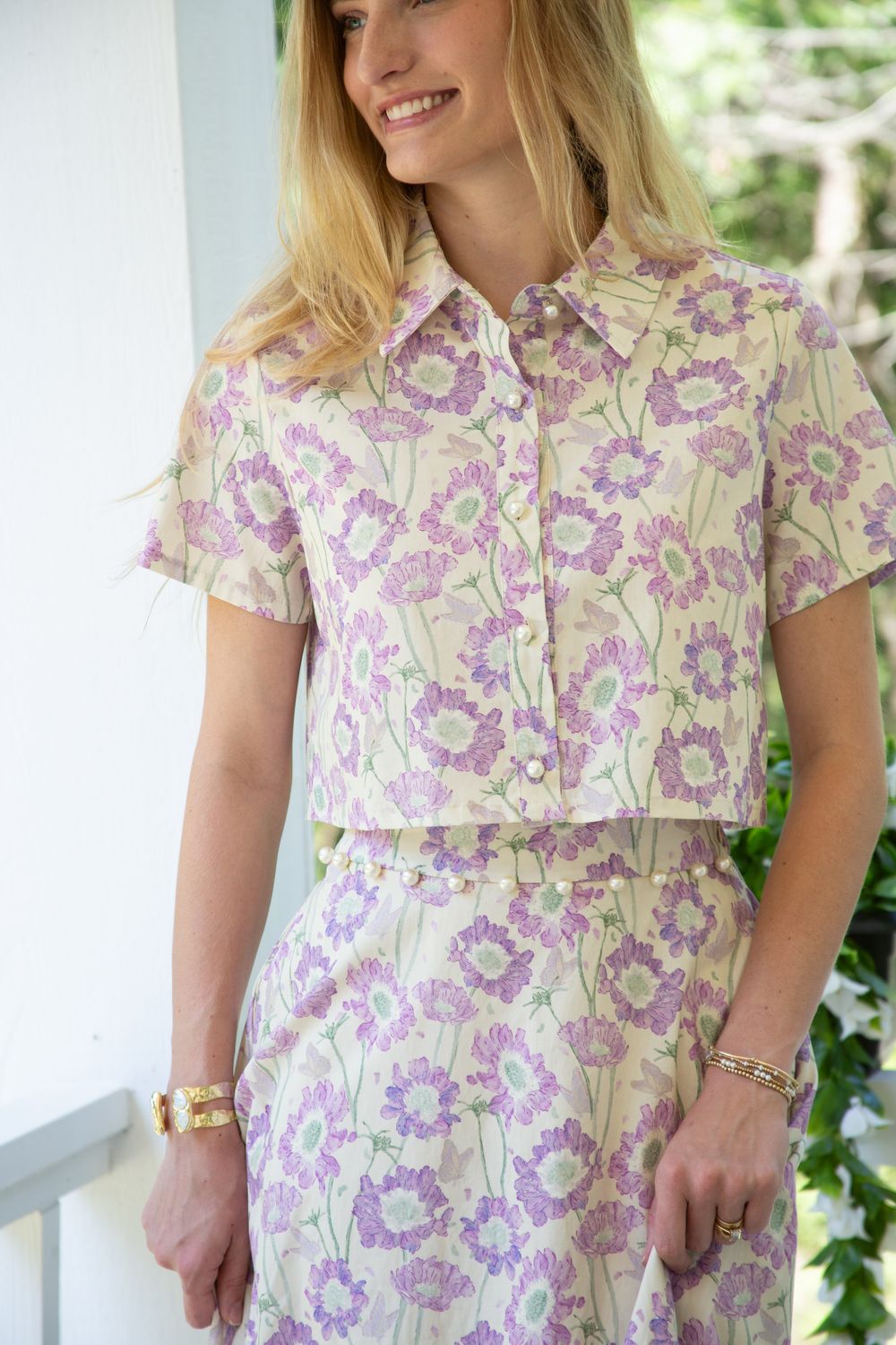 Feel the Connection Pearl Accent Top