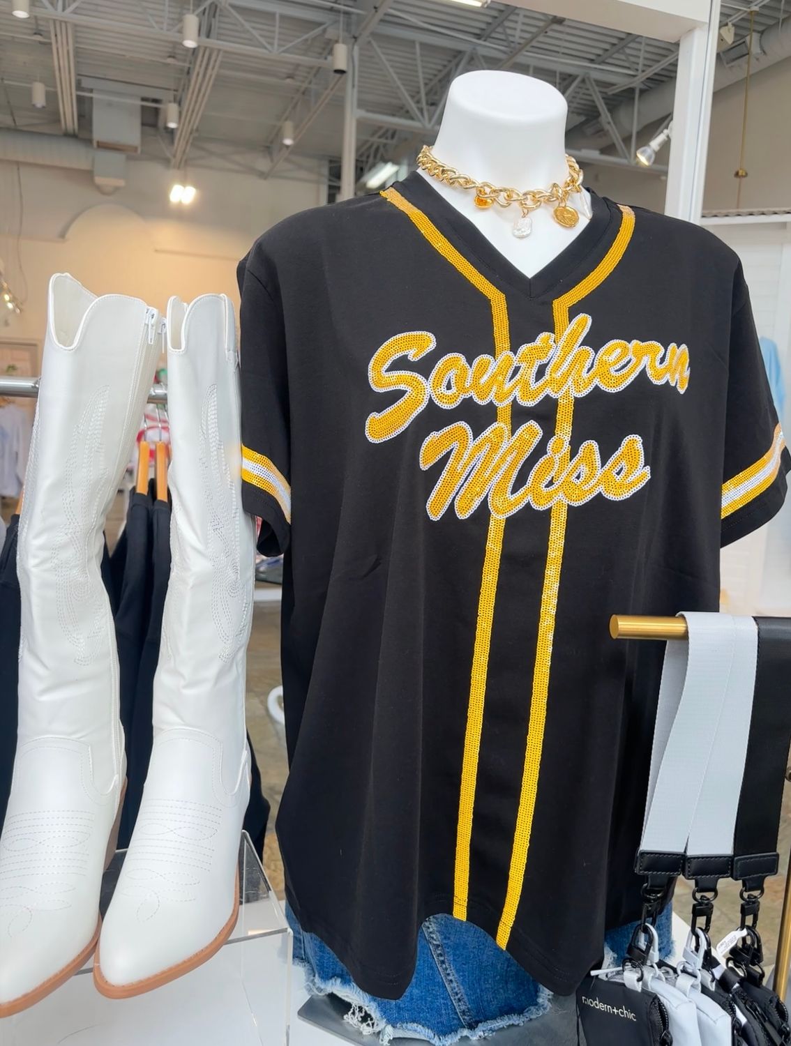 Southern Gameday Sequin Jersey 