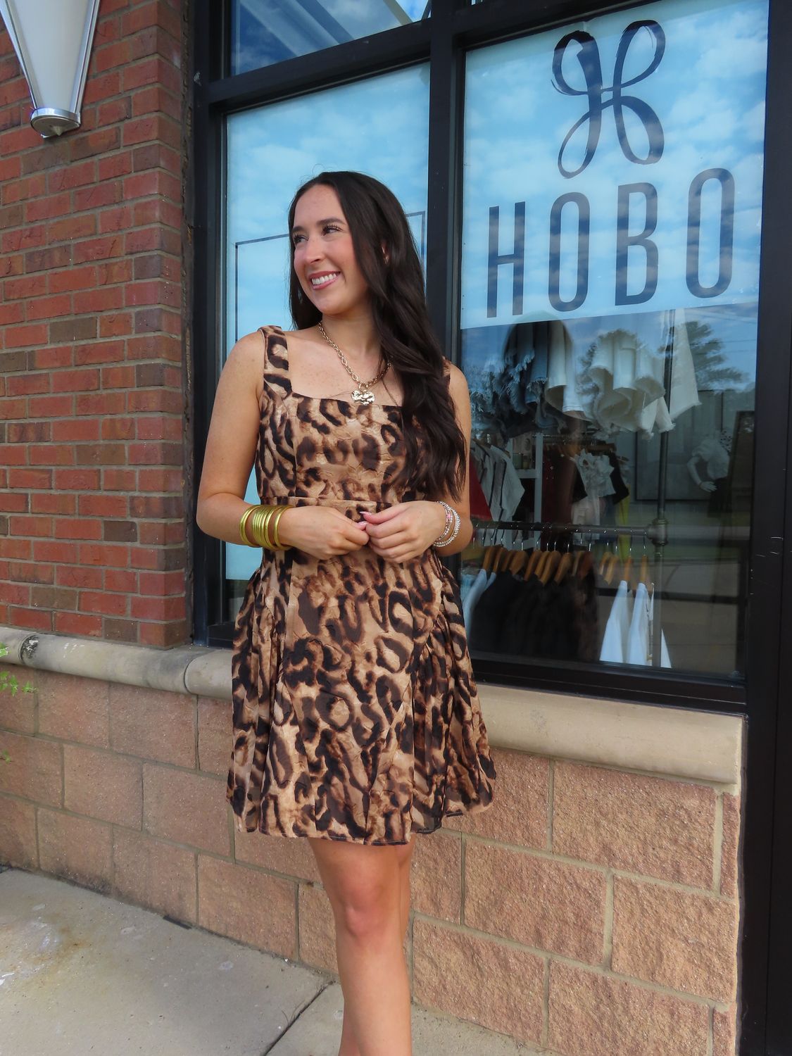 Start the Spice Boat Neck Sleeveless Mini Dress