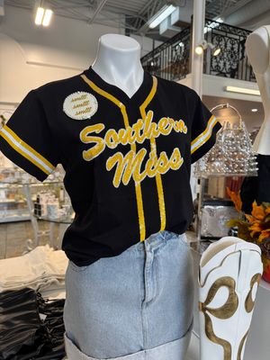 Southern Miss Sequin Baseball Jersey