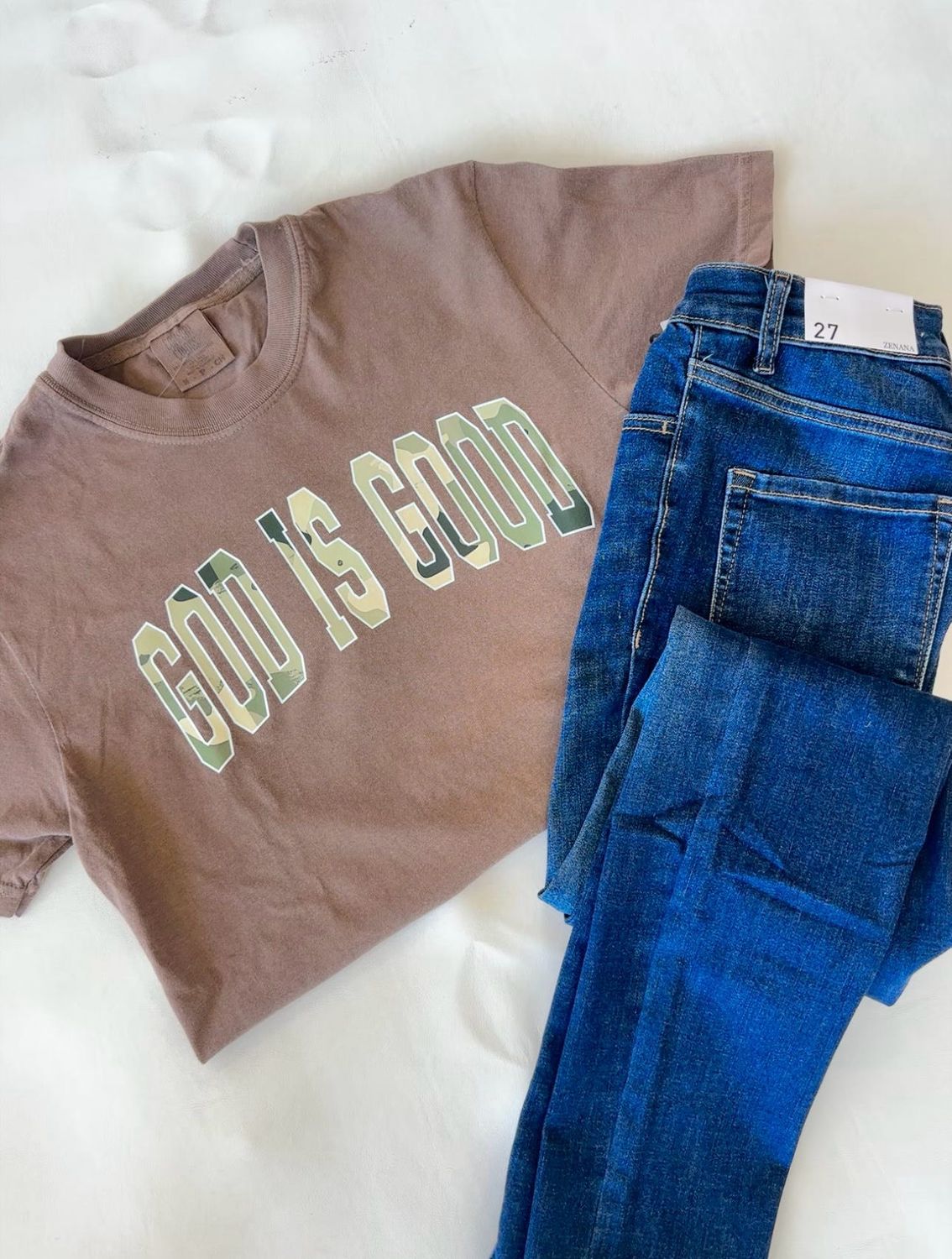God is Good Camo Graphic Tee