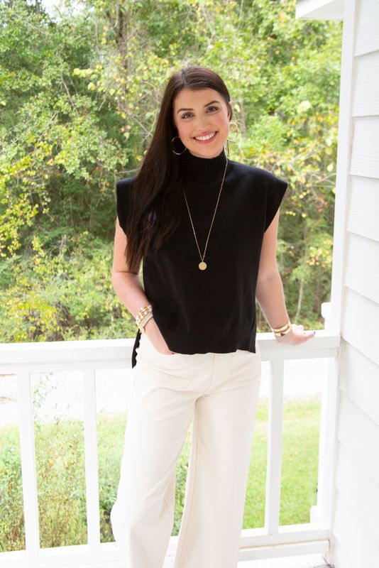 Rain or Shine Mock Neck High Low Sweater Top
