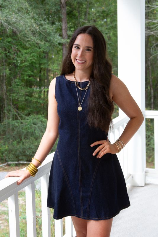 Mark the Moment Sleeveless Flare Mini Dress
